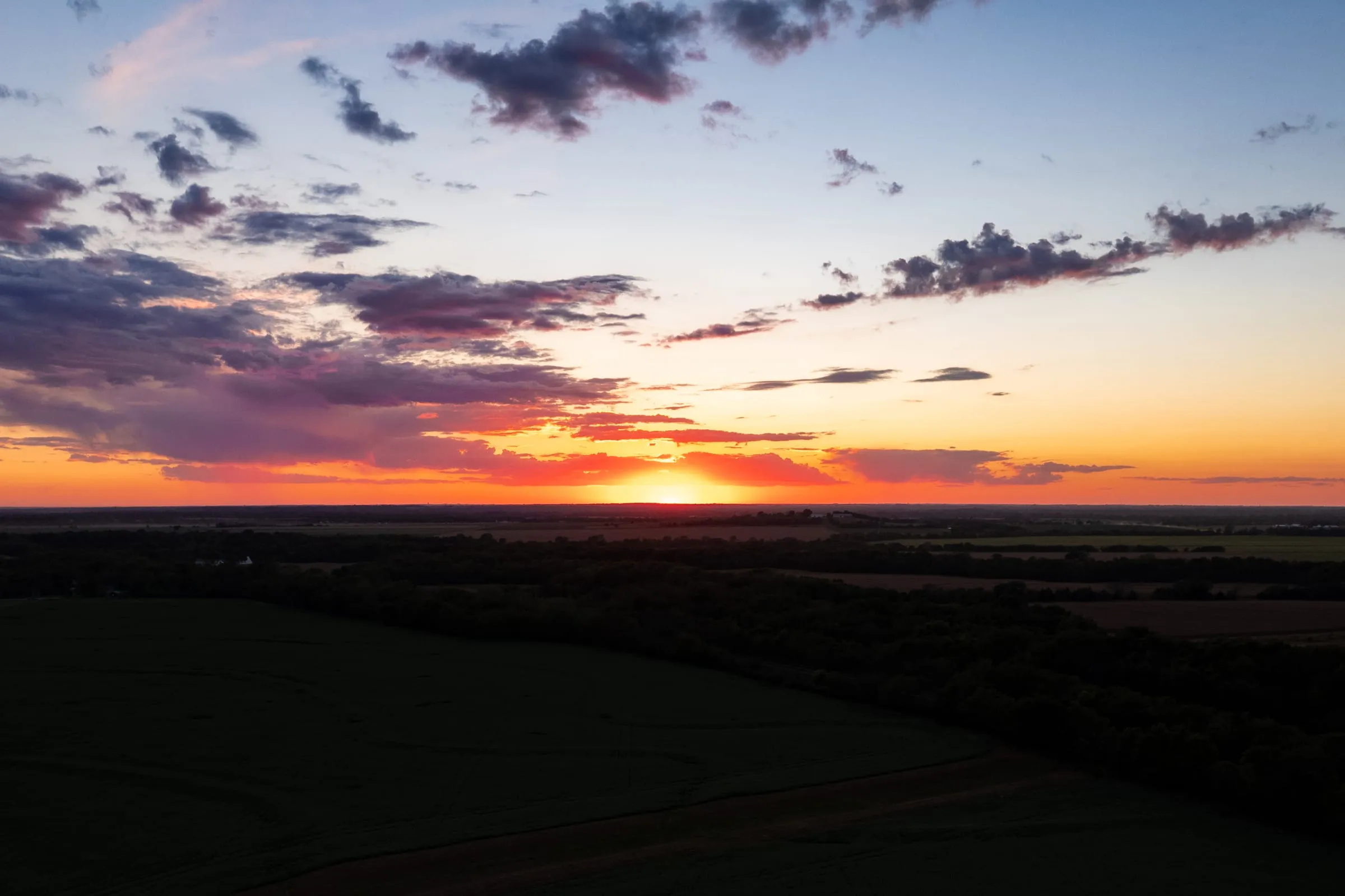Prairie sunset