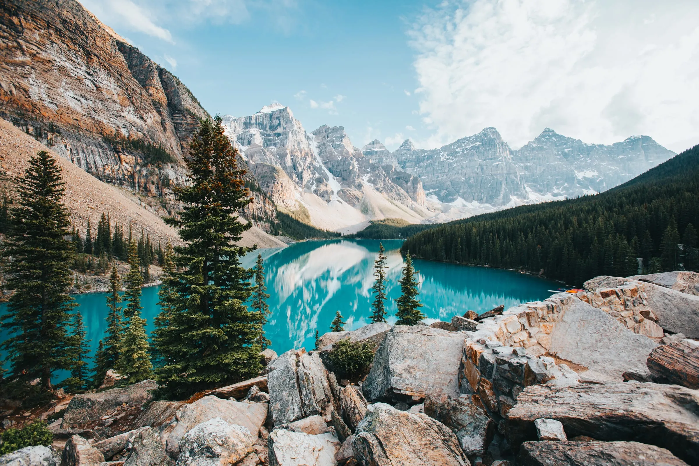 Ten peaks, still water