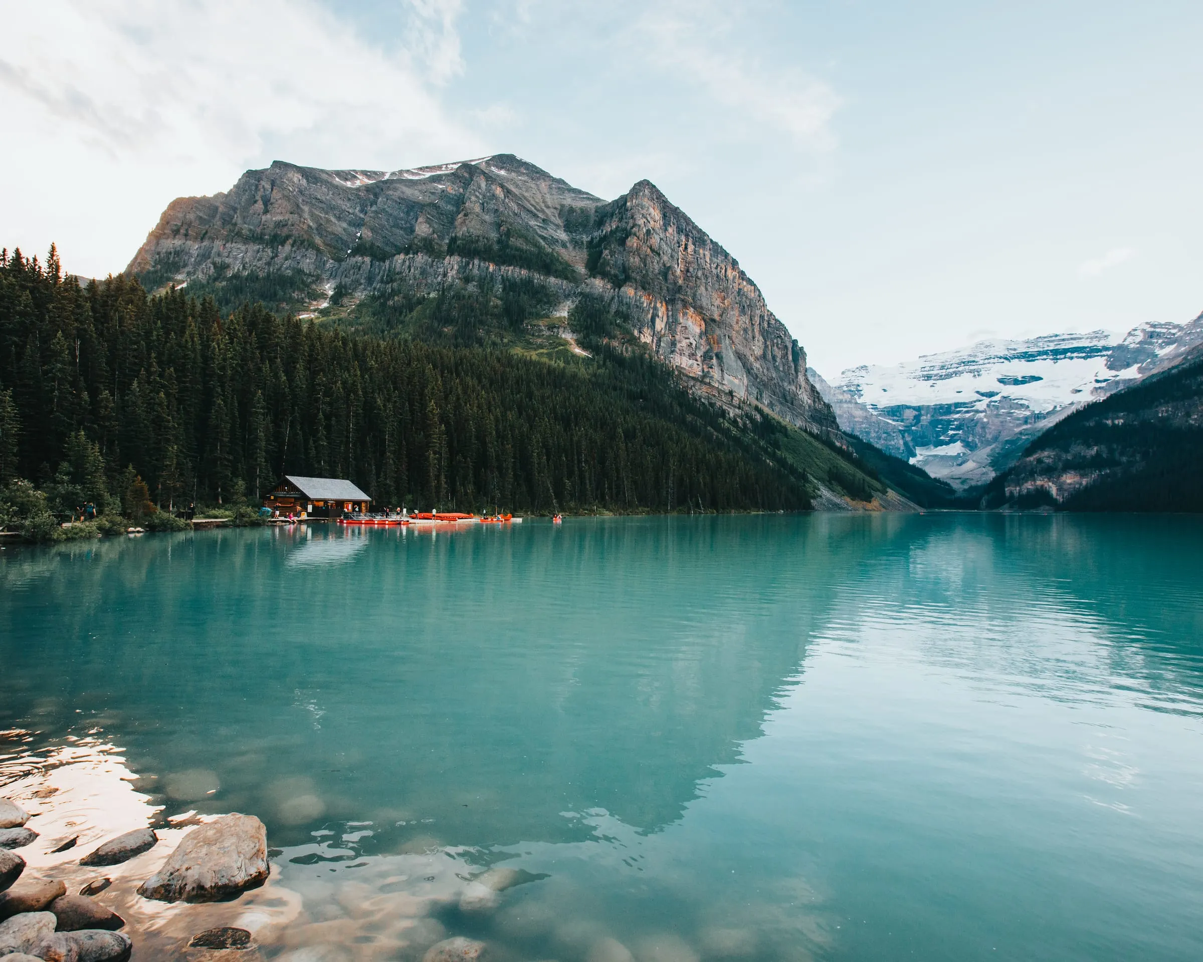 The boathouse, Lake Louise
